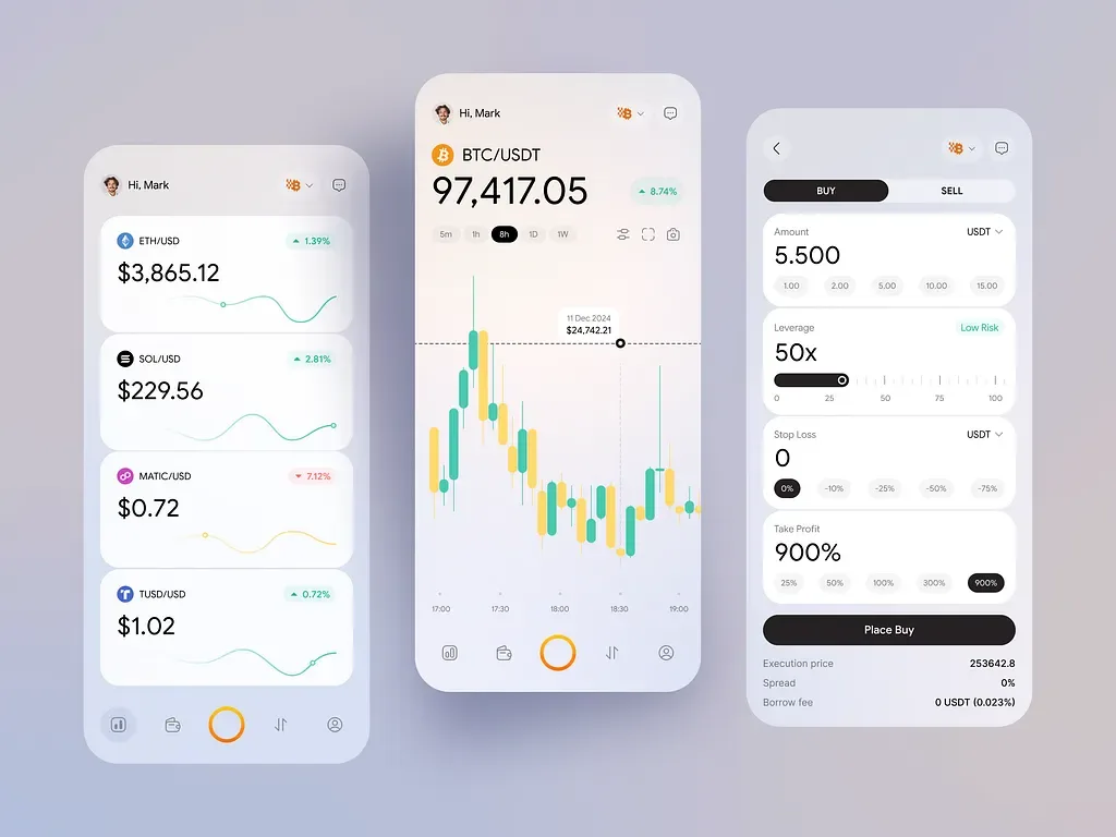 Crypto trading app