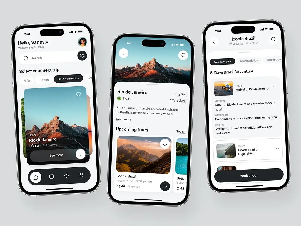 Travel discovery app