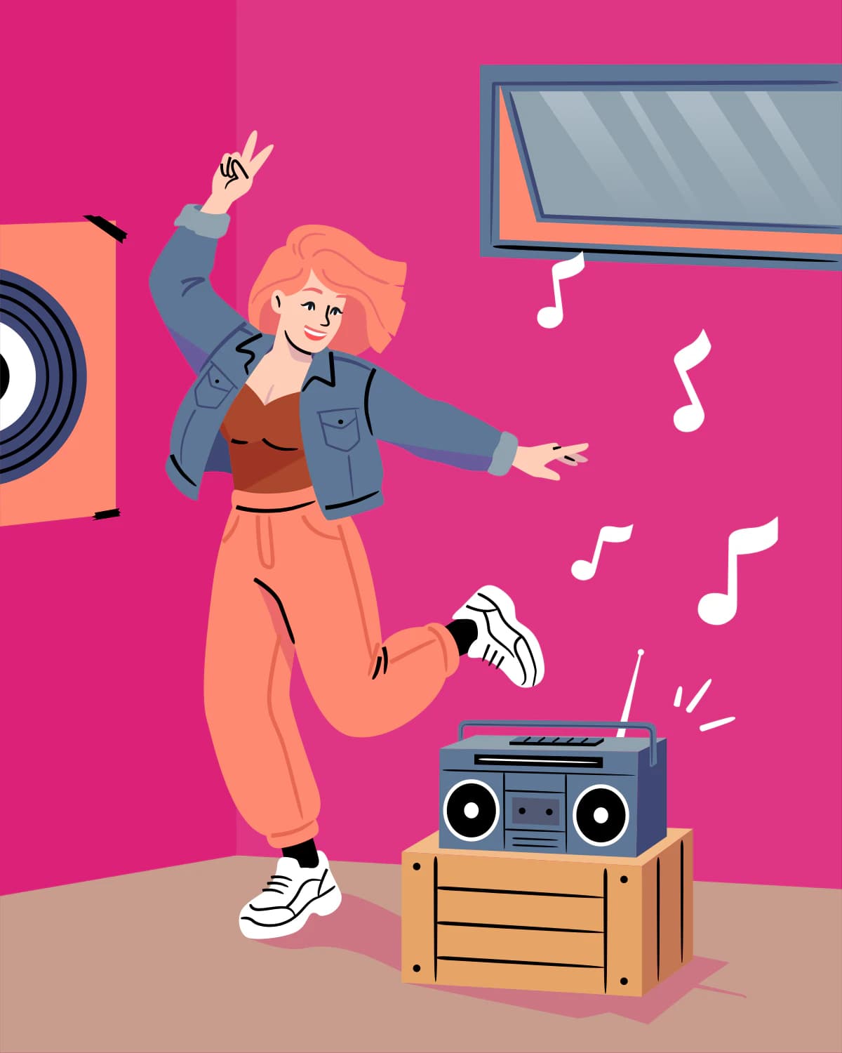Boombox dancer