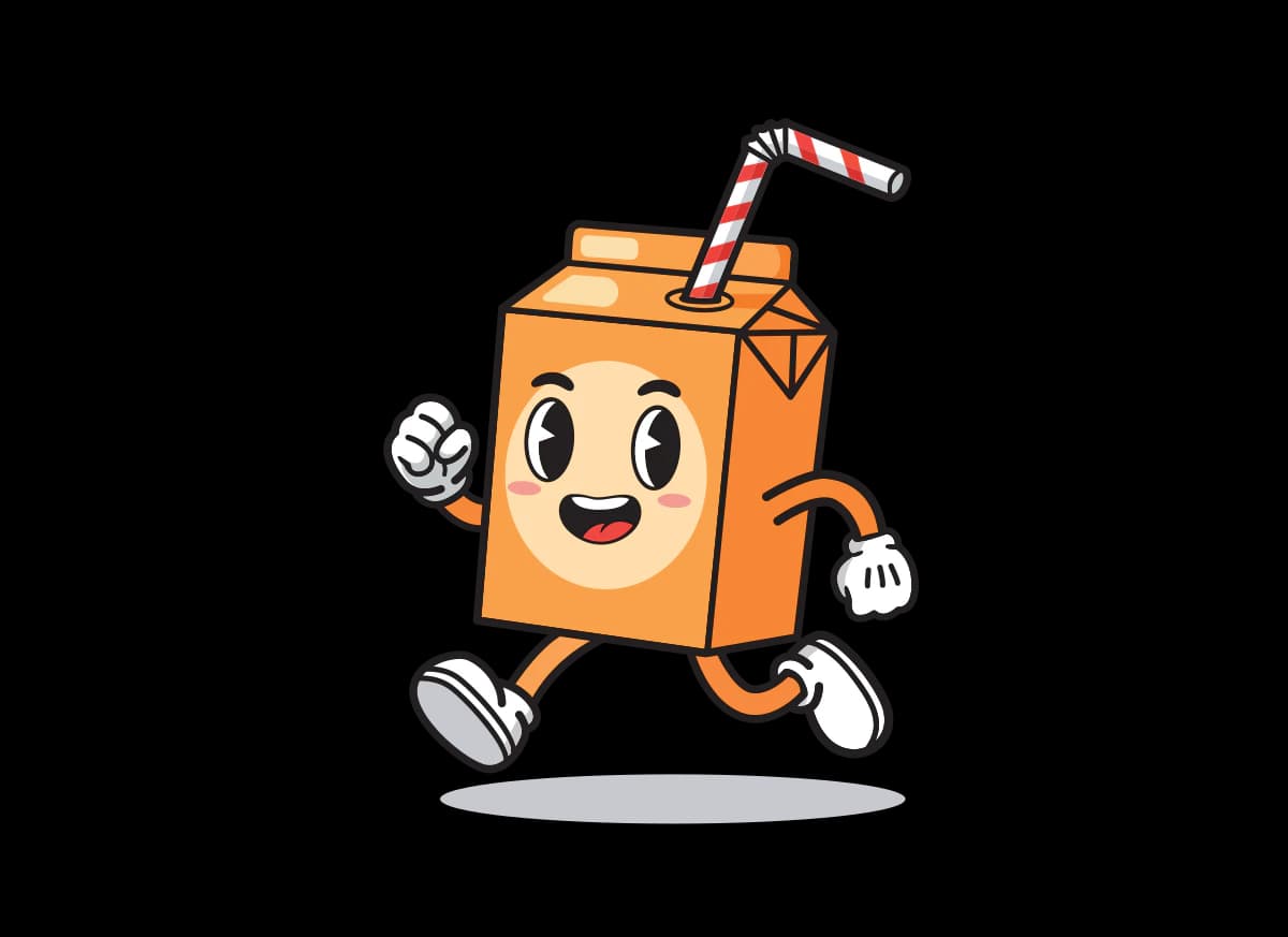 Juice box mascot