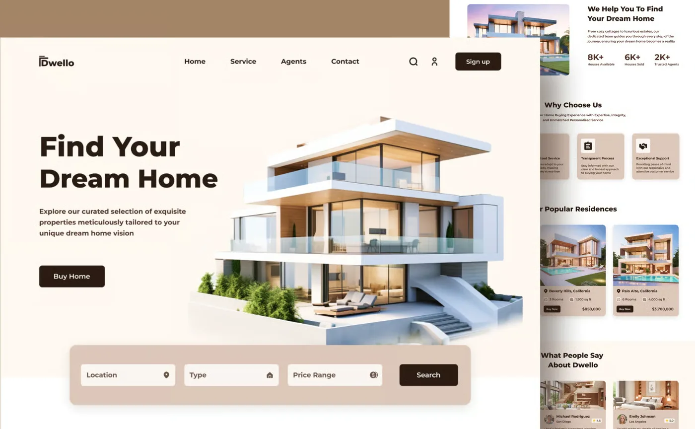 Property search website