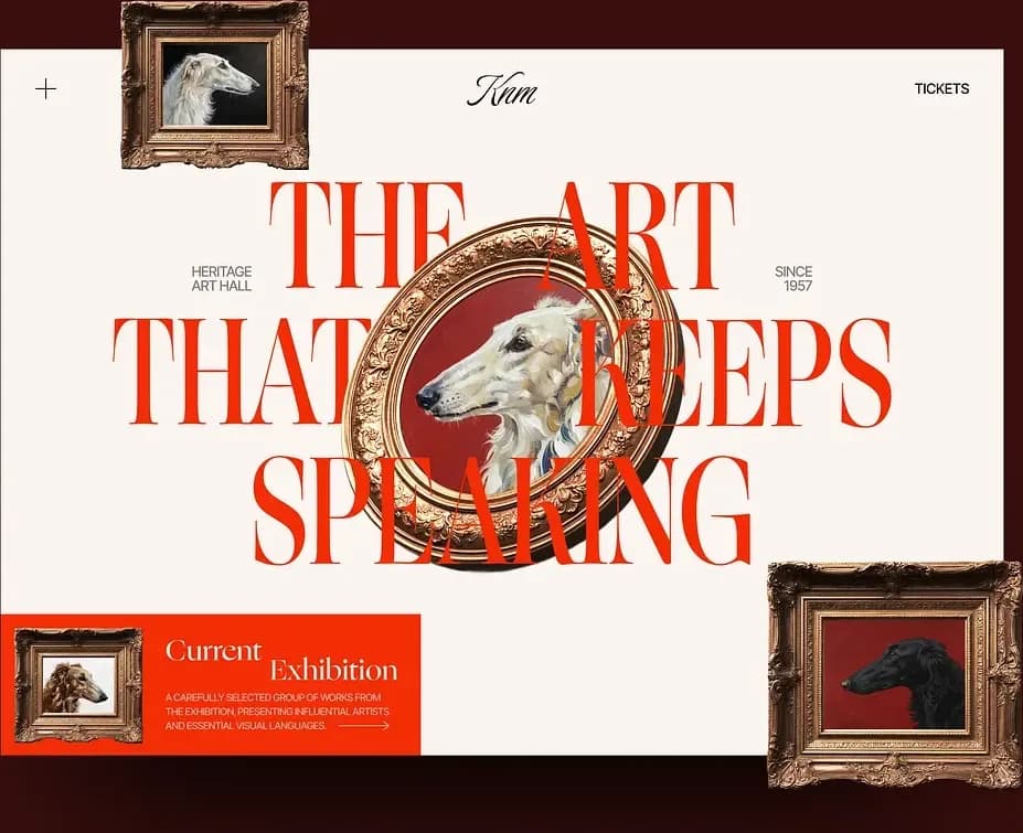 Art gallery website