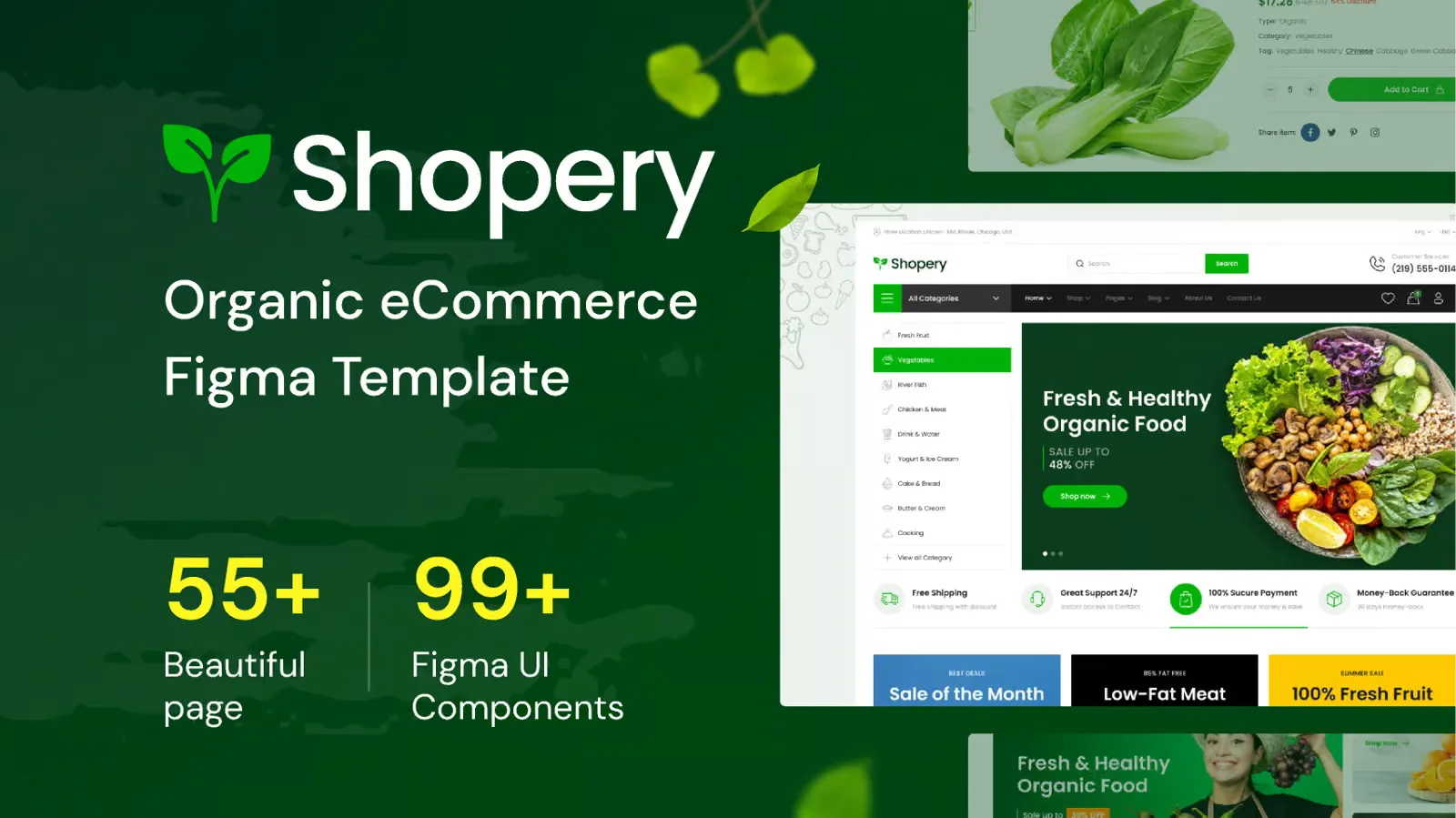 Organic grocery store template
