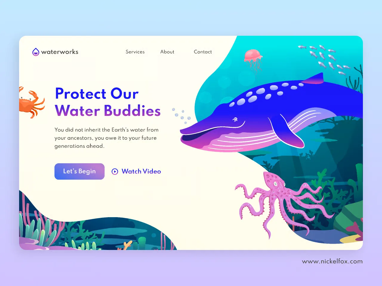 Ocean charity website